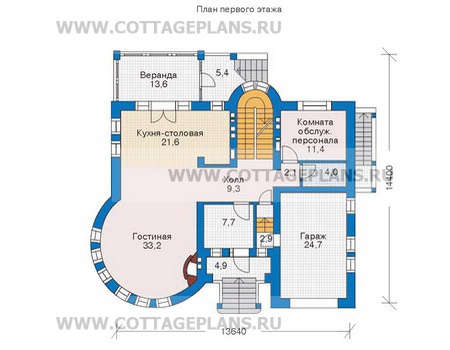 Поэтажные планы проект дома 36-17 общ. площадь 394,7м2