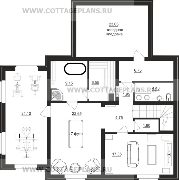 Поэтажные планы проект дома 71-30 общ. площадь 298,80 м2