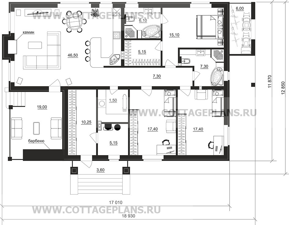 Поэтажные планы проект дома 900-65 общ. площадь 139,50 м2