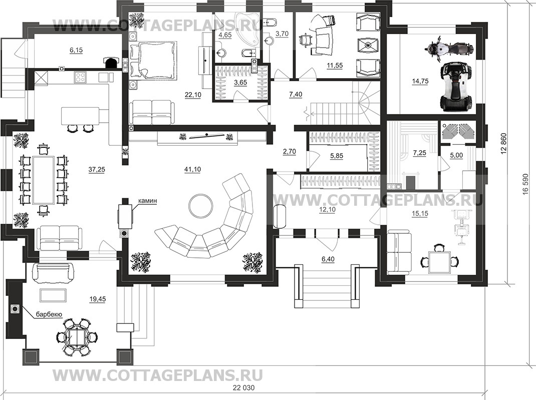 Поэтажные планы проект дома 202-70 общ. площадь 339,70 м2