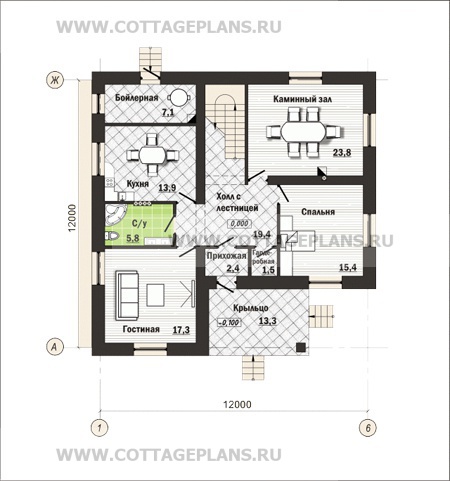 Поэтажные планы проект дома 59-85 общ. площадь 236 м2