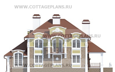 Фасады проект дома 71-16 общ. площадь 340,20 м2