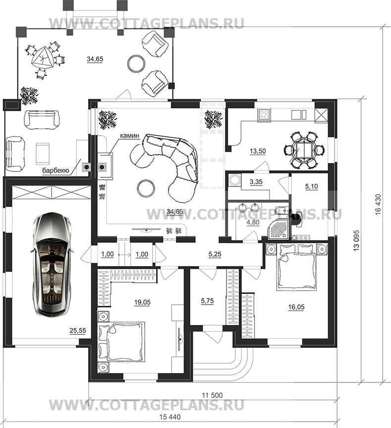 Поэтажные планы проект дома 27-19 общ. площадь 135,05 м2