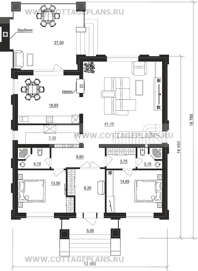 Поэтажные планы проект дома 103-88 общ. площадь 336,70 м2