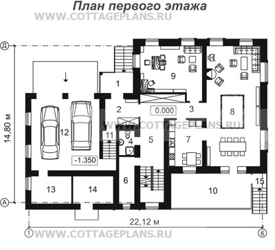 Поэтажные планы проект дома 46-41 общ. площадь 576,5м2