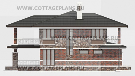 Фасады проект дома 77-47 общ. площадь 254,35 м2