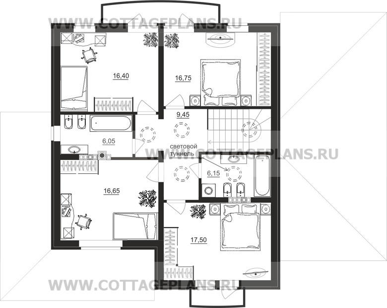 Поэтажные планы проект дома 22-87 общ. площадь 316,85 м2