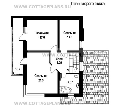 Поэтажные планы проект дома 47-27 общ. площадь 151,7 м2