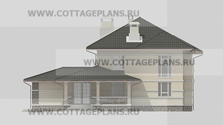 Фасады проект дома 77-36 общ. площадь 246,50 м2