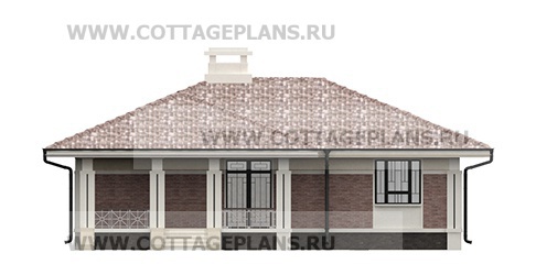 Фасады проект дома 702-61 общ. площадь 120,85 м2