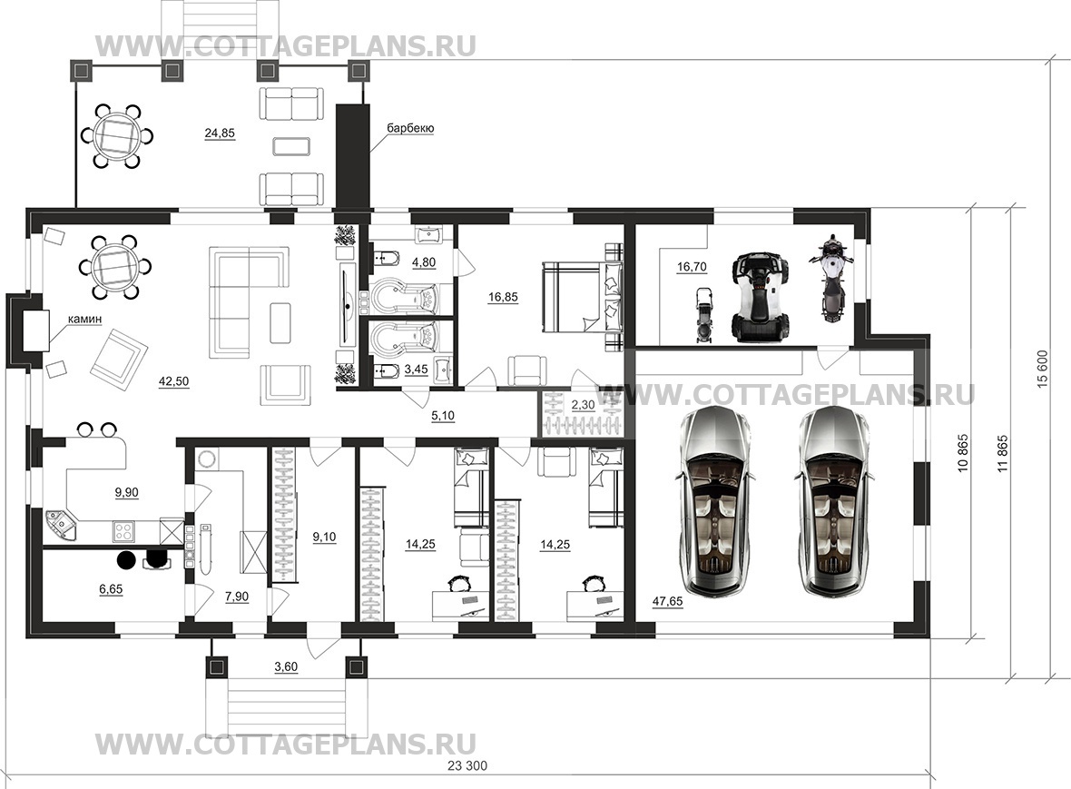 Поэтажные планы проект дома 702-37 общ. площадь 201,40м2