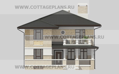 Фасады проект дома 14-63 общ. площадь 324,00 м2