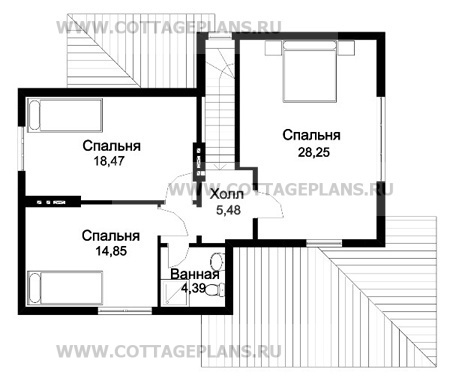 Поэтажные планы проект дома 34-28 общ. площадь 164,7м2