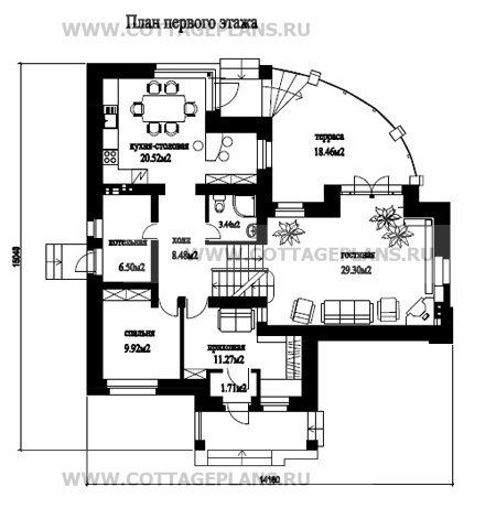 Поэтажные планы проект дома 47-31 общ. площадь 180,4 м2