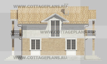 Фасады проект дома 20-92 общ. площадь 318,70 м2