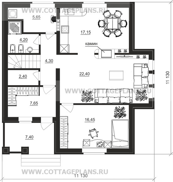 Поэтажные планы проект дома 14-38 общ. площадь 173,30 м2