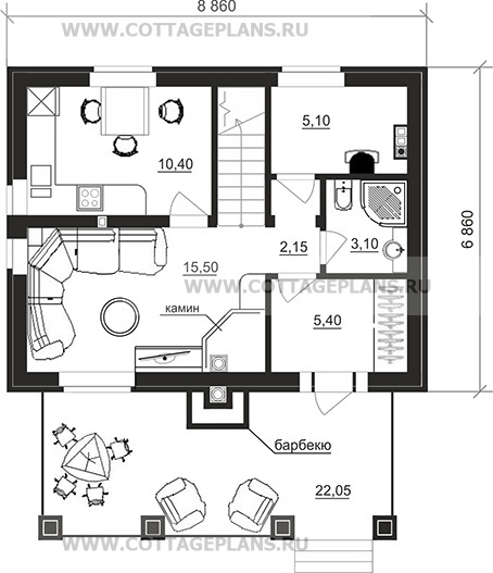 Поэтажные планы проект дома 29-20 общ. площадь 83,50 м2
