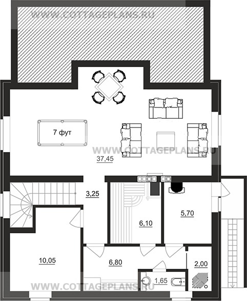 Поэтажные планы проект дома 93-39 общ. площадь 220,20 м2