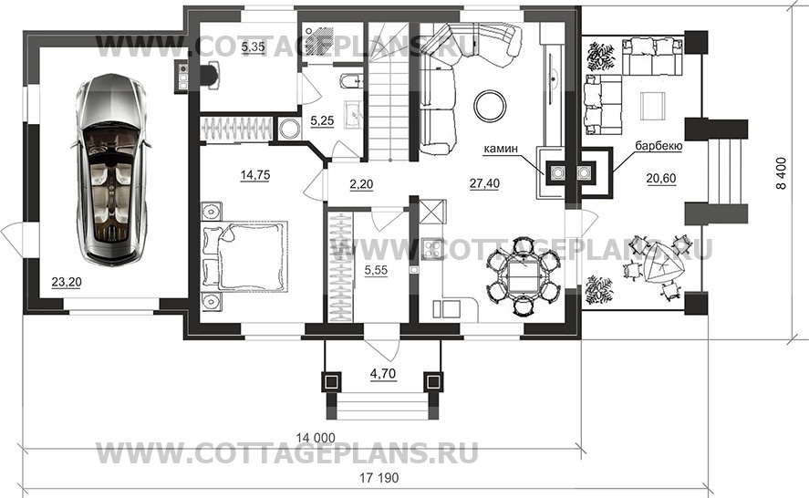 Поэтажные планы проект дома 75-34 общ. площадь 141,20 м2