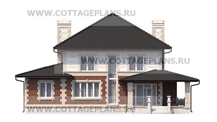 Фасады проект дома 76-33 общ. площадь 388,70 м2