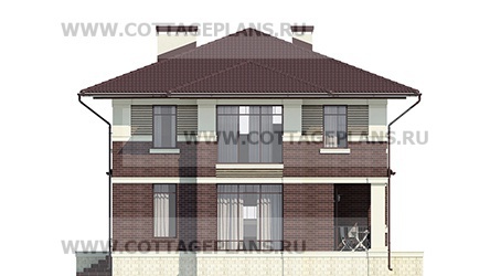 Фасады проект дома 75-65 общ. площадь 183,40 м2