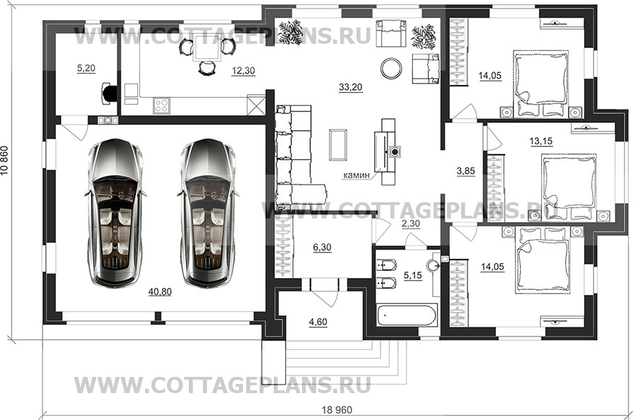 Поэтажные планы проект дома 90-49 общ. площадь 149,6 м2