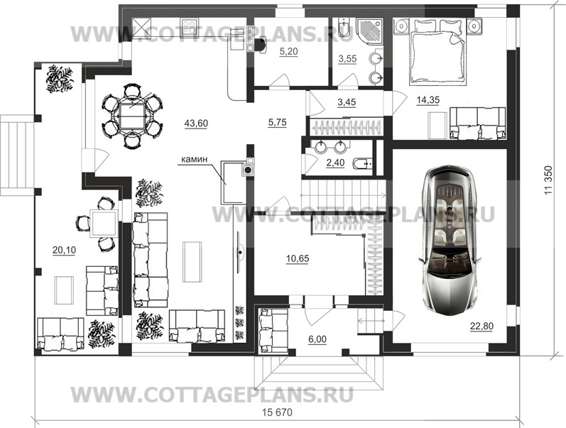 Поэтажные планы проект дома 20-11 общ. площадь 205,05 м2