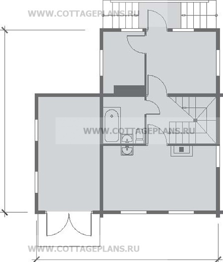 Поэтажные планы проект дома 79-24 общ. площадь 120,67 м2