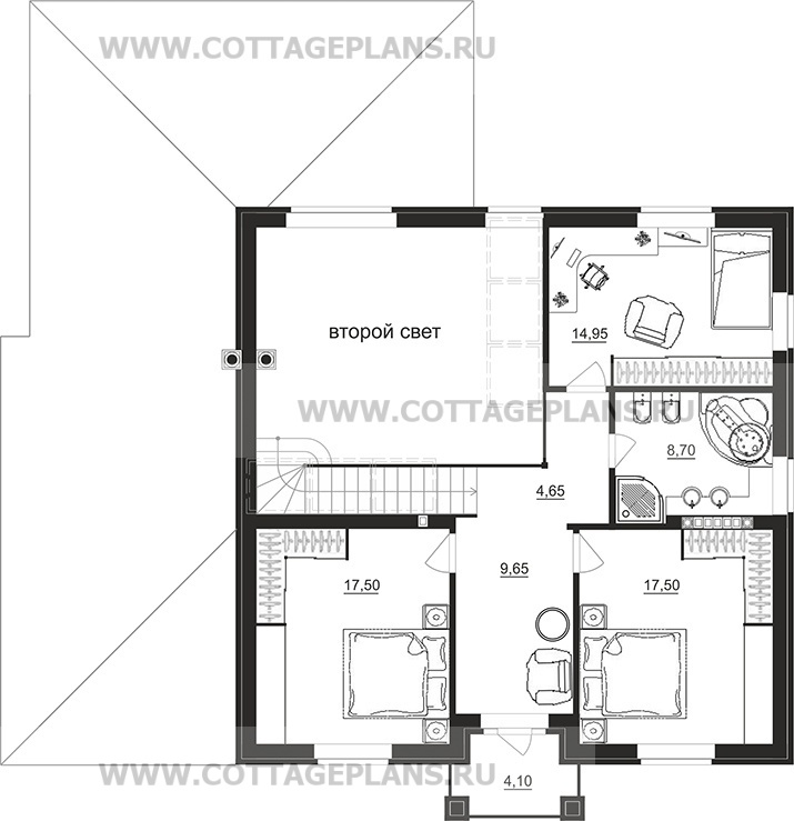 Поэтажные планы проект дома 75-13 общ. площадь 198,75 м2