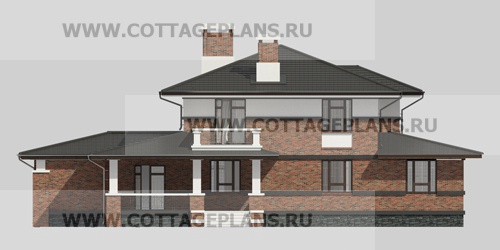 Фасады проект дома 14-39 общ. площадь 340,05 м2