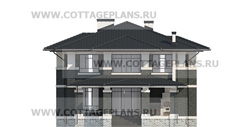 Фасады проект дома 201-75 общ. площадь 257,90 м2