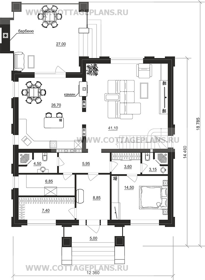 Поэтажные планы проект дома 203-88 общ. площадь 336,70 м2