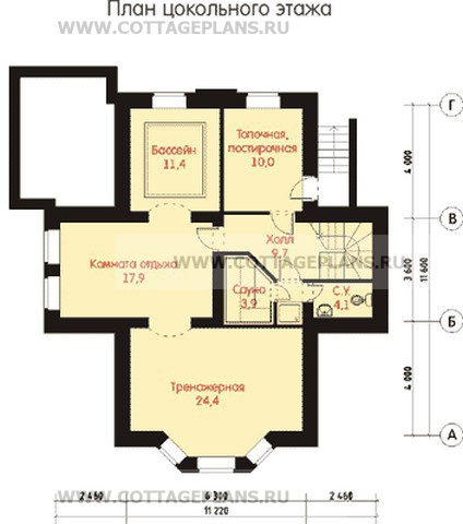 Поэтажные планы проект дома 47-57 общ. площадь 344 м2