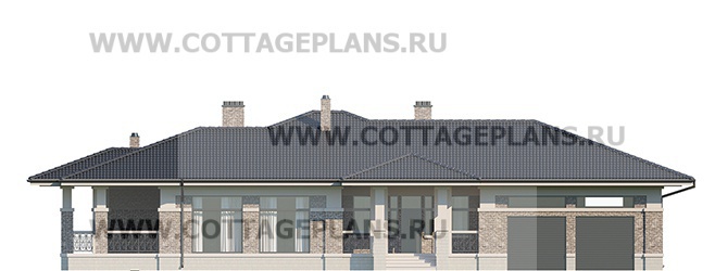 Фасады проект дома 08-94 общ. площадь 410,55 м2