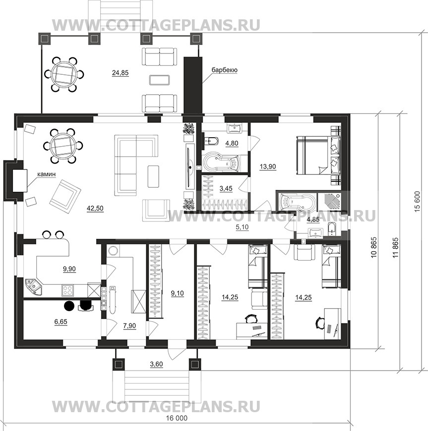 Поэтажные планы проект дома 700-67 общ. площадь 137,05 м2
