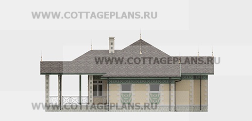 Фасады проект дома 08-24 общ. площадь 307,10 м2