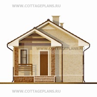 Фасады проект дома 14-08 общ. площадь 34,64 м2