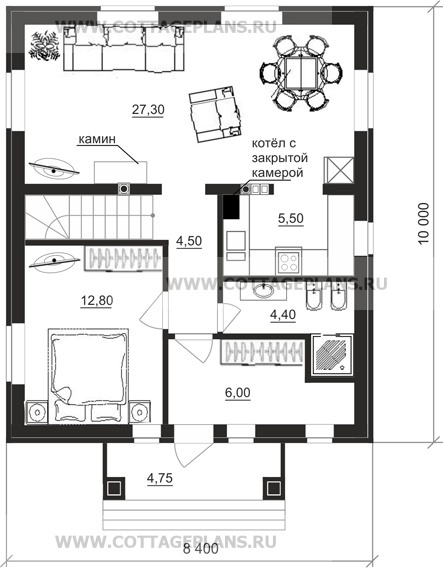 Поэтажные планы проект дома 16-34 общ. площадь 120,15 м2