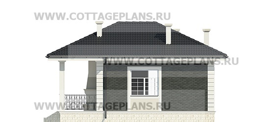Фасады проект дома 27-55 общ. площадь 39,35 м2