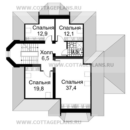 Поэтажные планы проект дома 30-02 общ. площадь 476,0м2