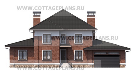 Фасады проект дома 75-17 общ. площадь 284,15 м2