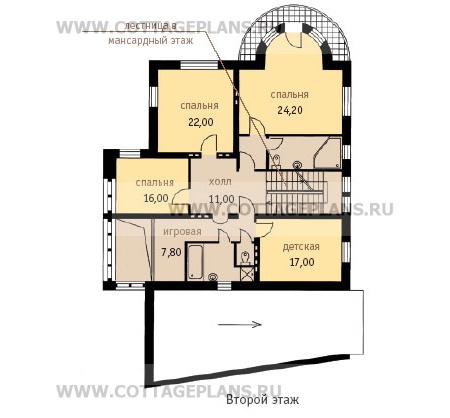 Поэтажные планы проект дома 48-72 общ. площадь 592,5 м2