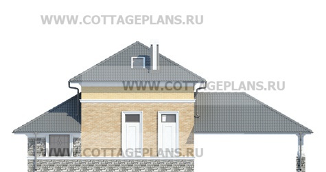 Фасады проект дома 74-04 общ. площадь 80,45 м2