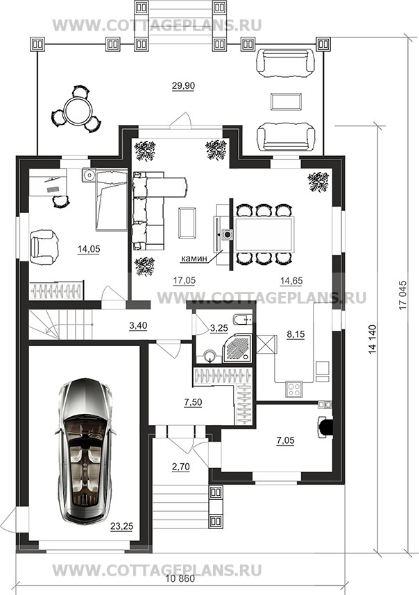 Поэтажные планы проект дома 200-01 общ. площадь 173,05 м2