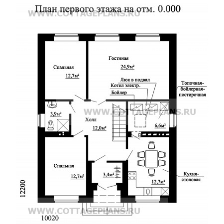 Поэтажные планы проект дома 82-73 общ. площадь 122,5 м2