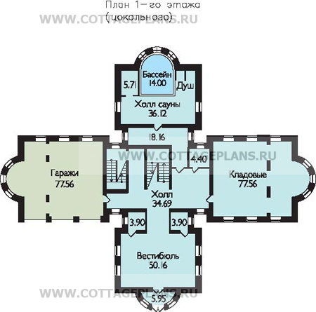 Поэтажные планы проект дома 35-45 общ. площадь 868,3м2