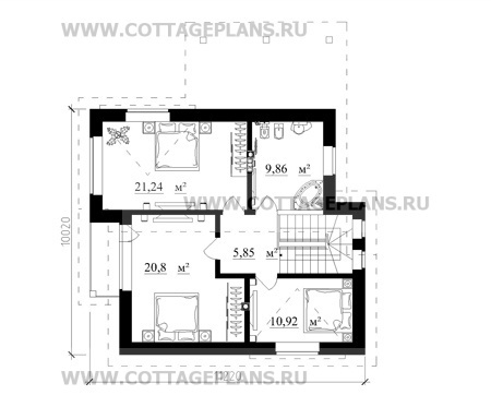 Поэтажные планы проект дома 20-57 общ. площадь 272,19 м2
