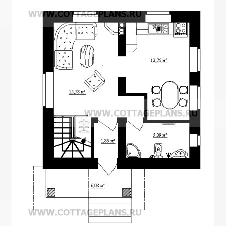 Поэтажные планы проект дома 14-46 общ. площадь 123,4 м2
