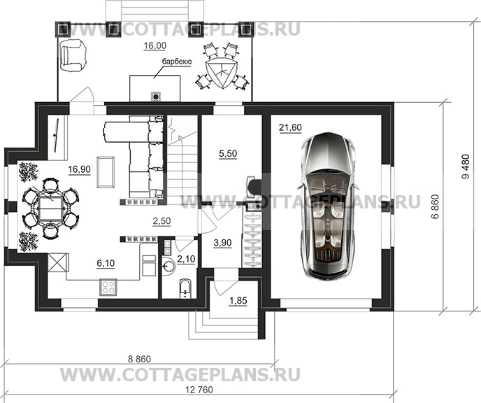 Поэтажные планы проект дома 94-11 общ. площадь 93,70 м2