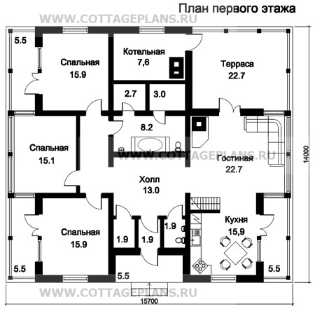 Поэтажные планы проект дома 79-18 общ. площадь 198,35 м2